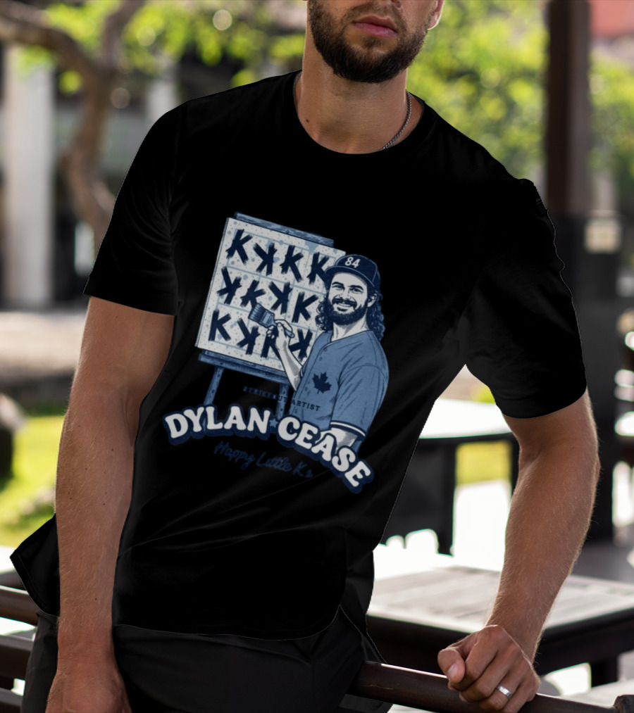 Dylan Cease Blue Jays Strikeout Artist Happy Little K's 84 Cap Maple Leaf T-Shirt