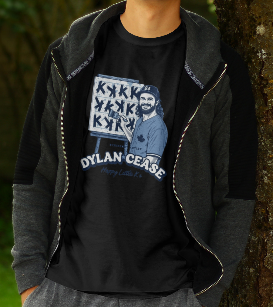 Dylan Cease Blue Jays Strikeout Artist Happy Little K's 84 Cap Maple Leaf T-Shirt