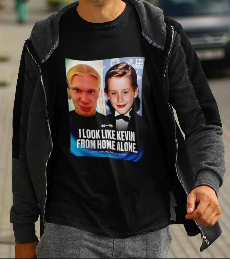 Erling Haaland I Look Like Kevin From Home Alone B/R T-Shirt