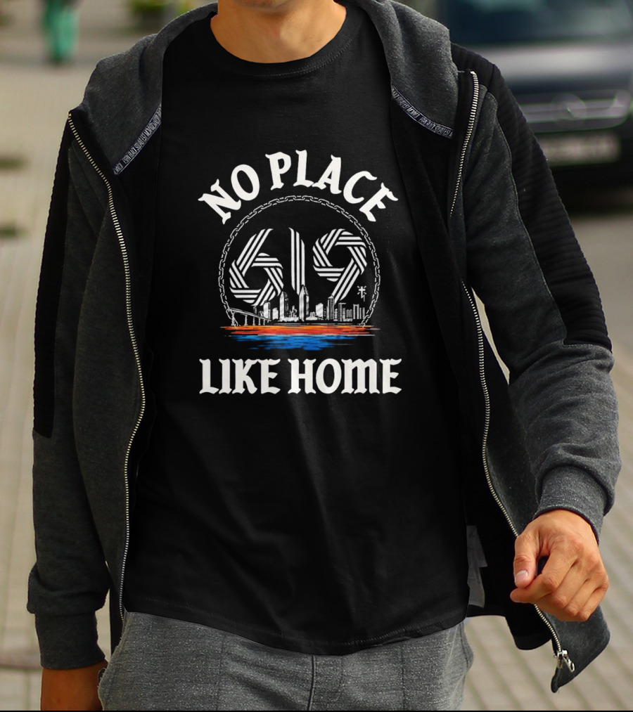 No Place Like Home 619 San Diego Skyline T-Shirt