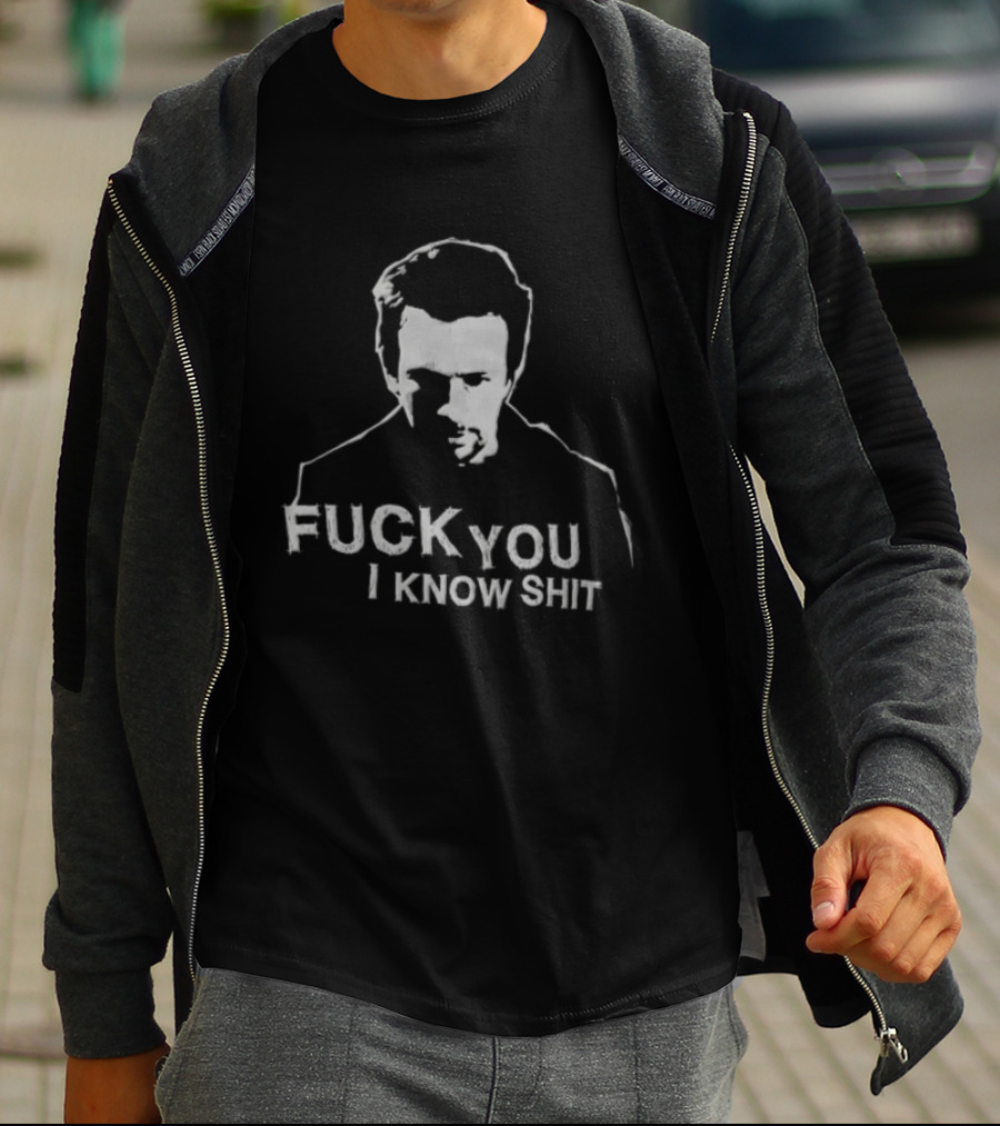 Ryan Reynolds Silhouette Fuck You I Know Shit T-Shirt