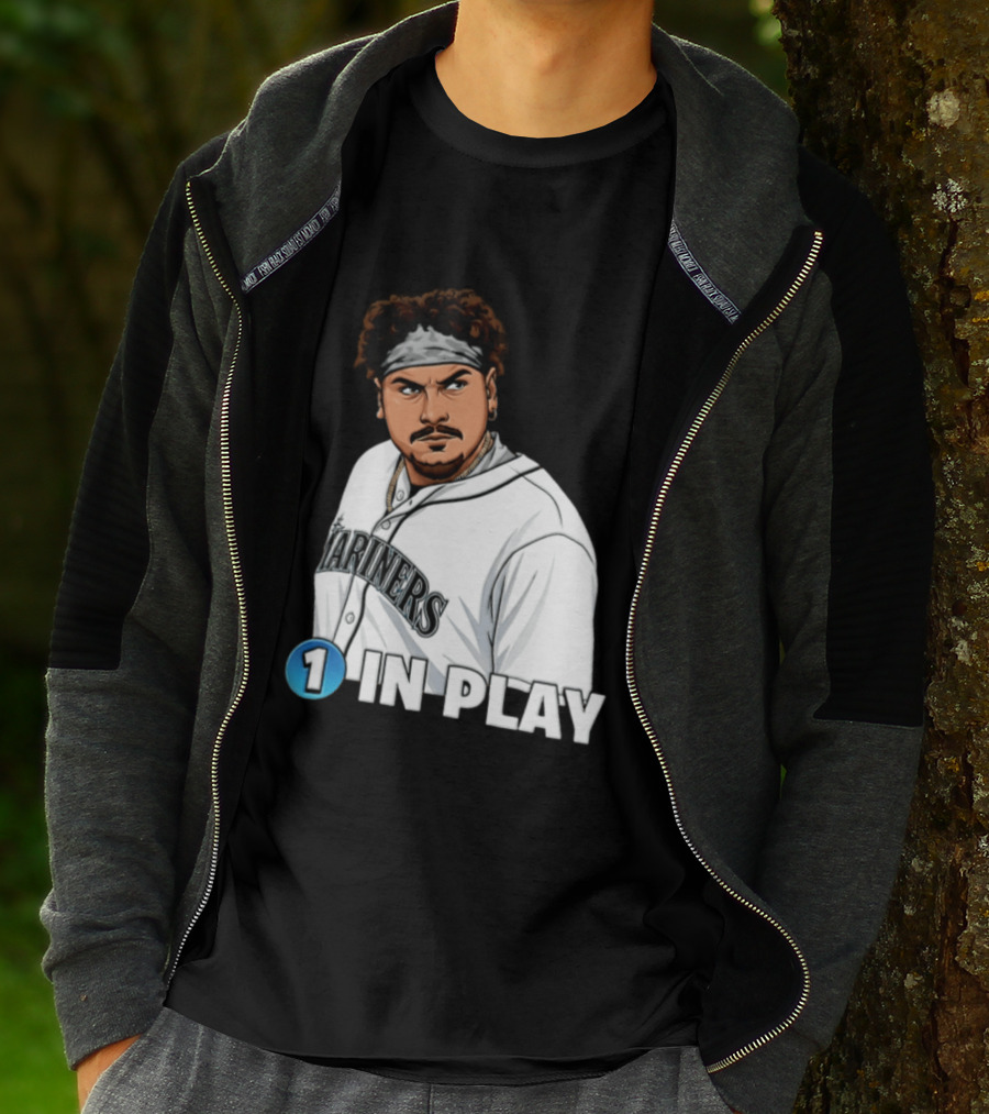 Josh Naylor Mariners 1 In Play Seattle MLB 2026 T-Shirt