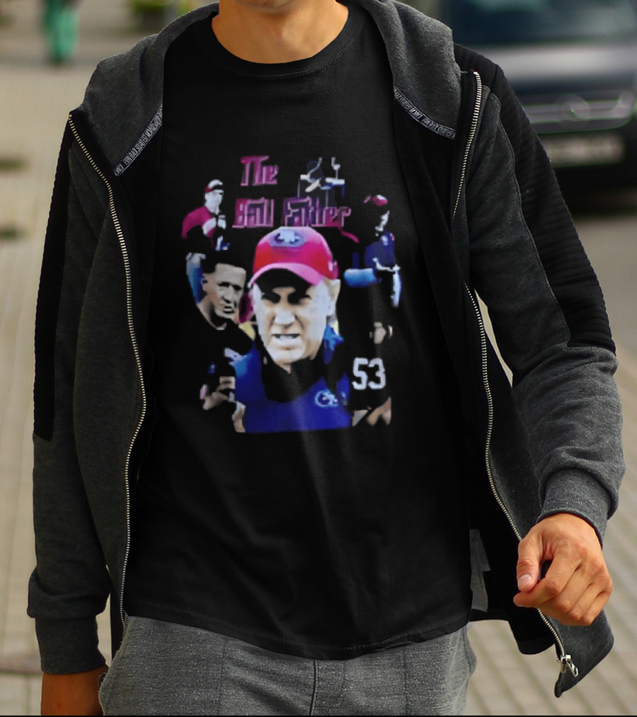 The Ball Father Head Coach Collage Bootleg 53 Cap Team T-Shirt