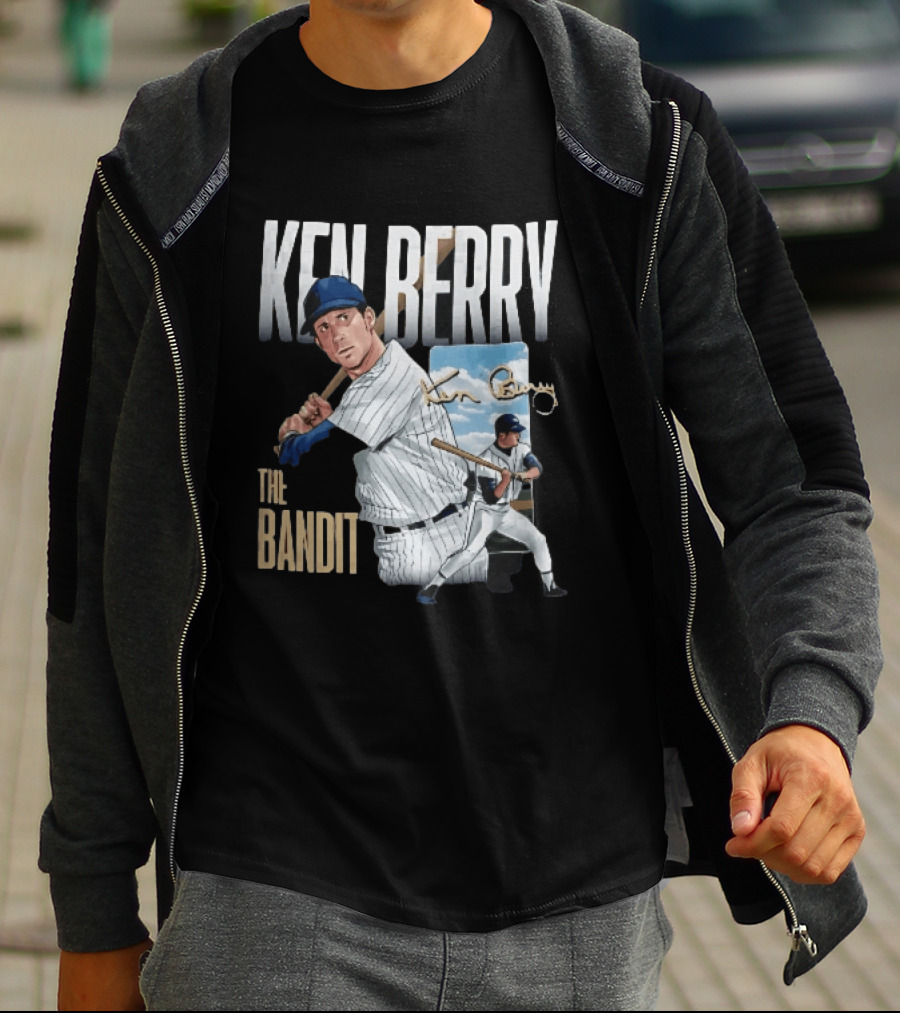 Ken Berry The Bandit Batting Stance With Signature Panel T-Shirt