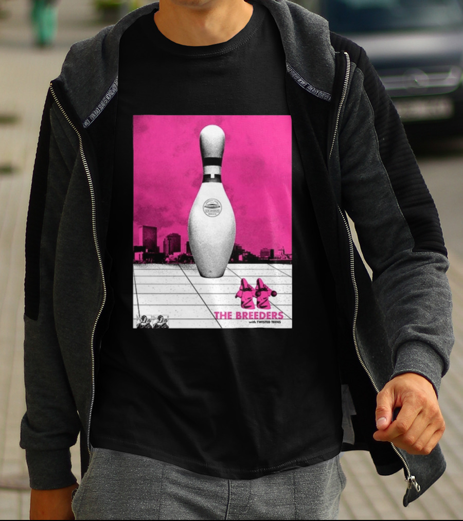The Breeders With Twisted Teins Hollywood Palladium Los Angeles CA August 24 2026 Bowling Pin T-Shirt