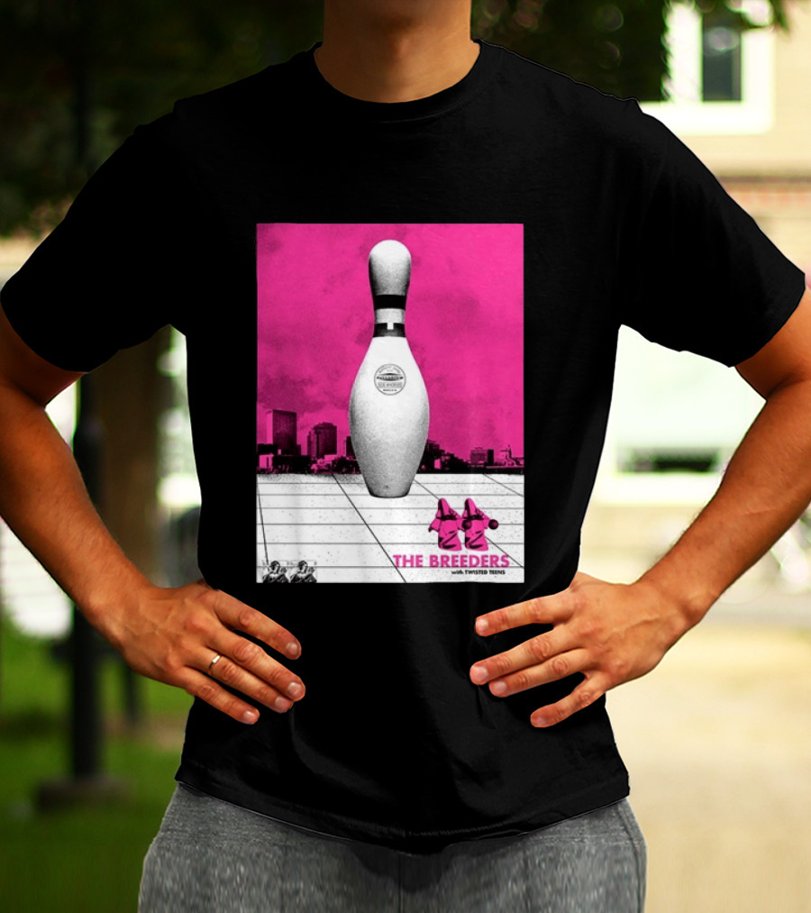 The Breeders With Twisted Teins Hollywood Palladium Los Angeles CA August 24 2026 Bowling Pin T-Shirt