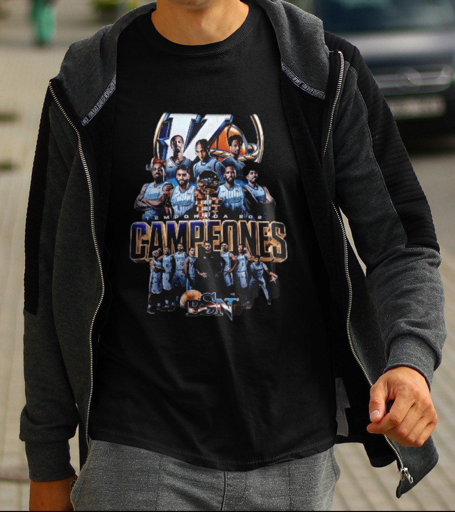 Vaqueros De Bayamon Temporada 2022 Campeones BSN Basketball Team Trophy Collage T-Shirt