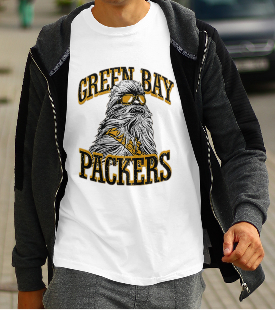 Green Bay Packers Chewbacca 2026 Disney Collaboration T-Shirt