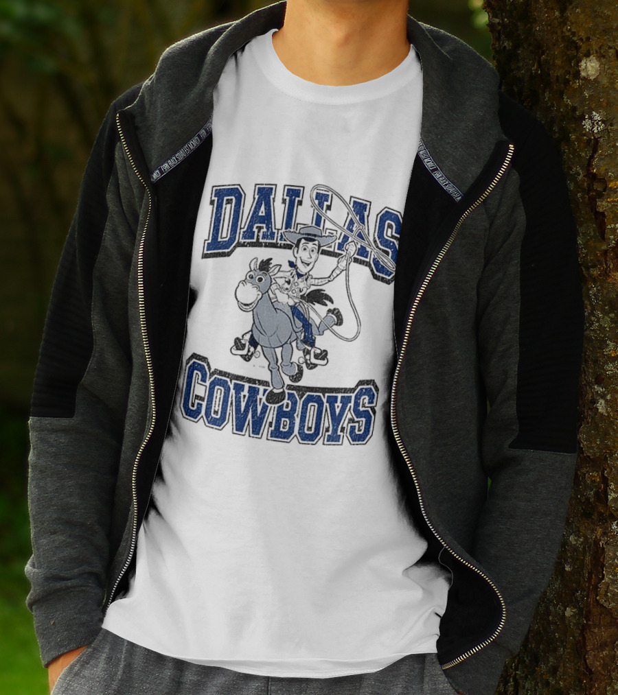 Dallas Cowboys Toy Story Woody Riding Cartoon T-Shirt