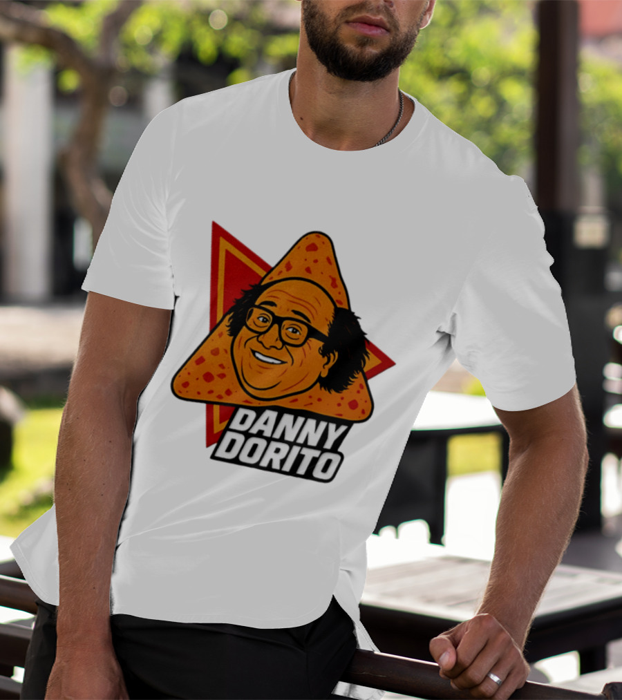 Danny Dorito Crunchy Snack Pun With Iconic Triangular Chip T-Shirt