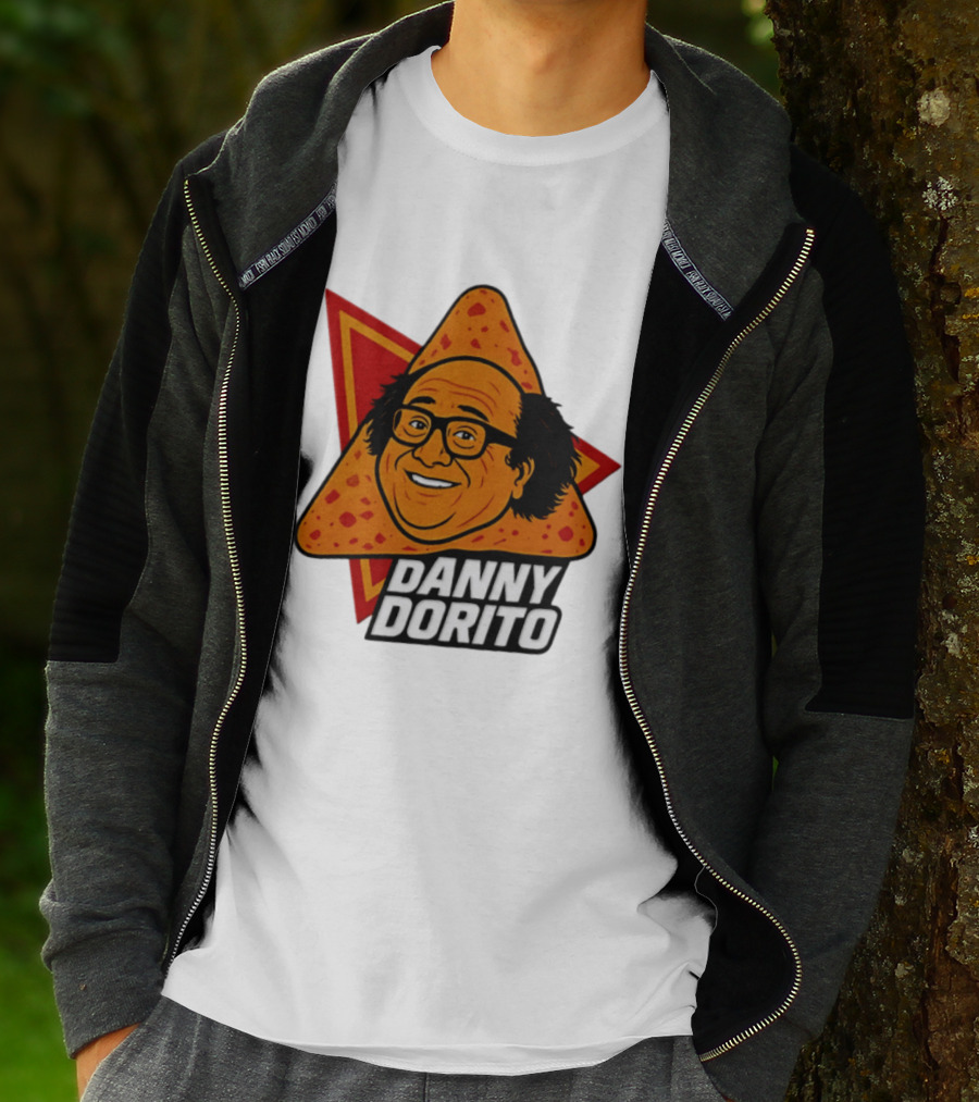 Danny Dorito Crunchy Snack Pun With Iconic Triangular Chip T-Shirt
