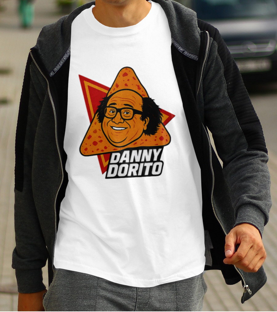 Danny Dorito Crunchy Snack Pun With Iconic Triangular Chip T-Shirt