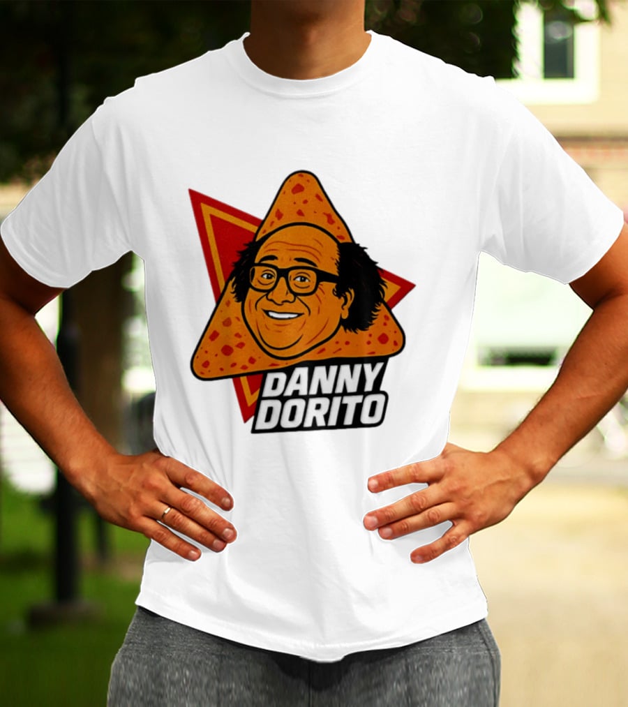 Danny Dorito Crunchy Snack Pun With Iconic Triangular Chip T-Shirt