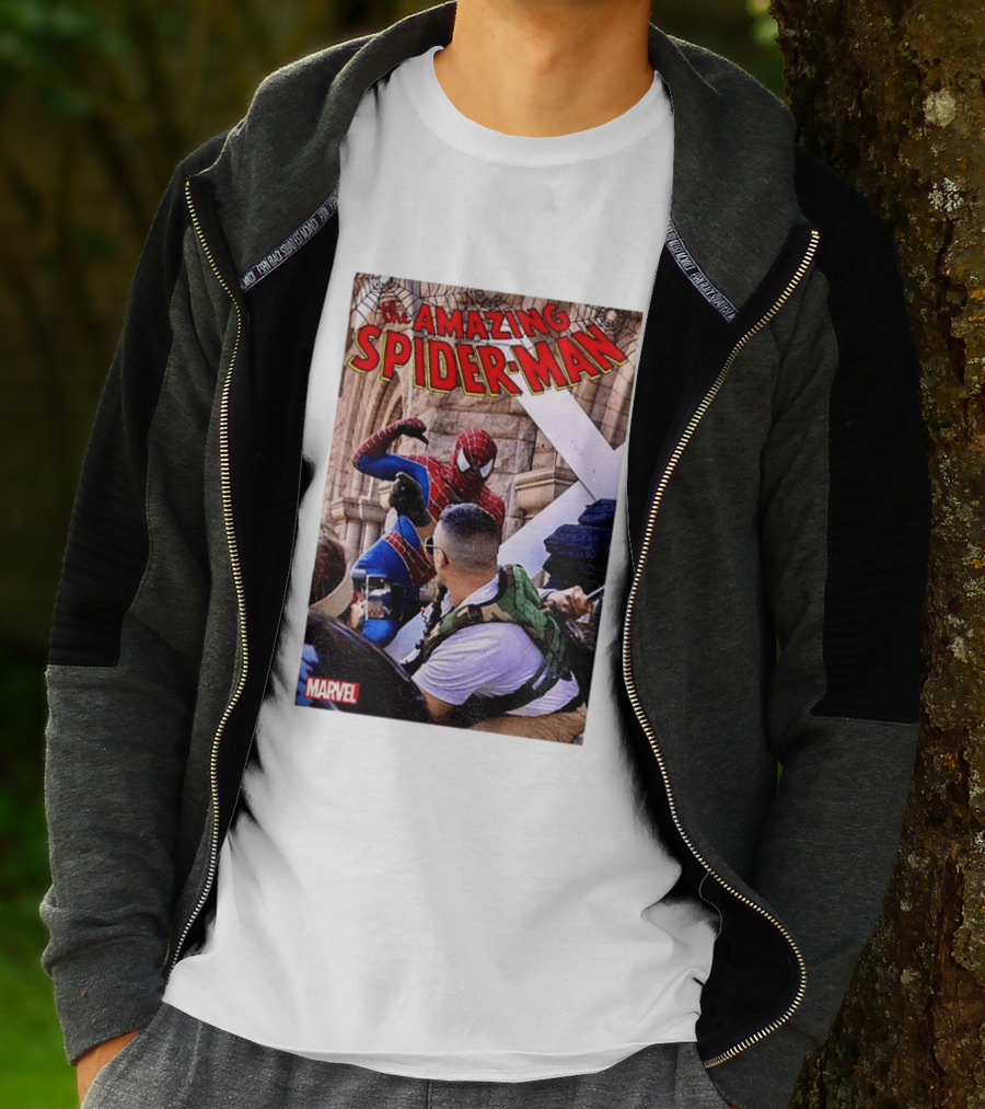 The Amazing Spider Man Marvel Comic Scene T-Shirt
