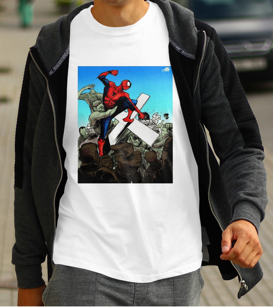 Never Give Up Spider Man Punch Nazis Minnesota Police T-Shirt