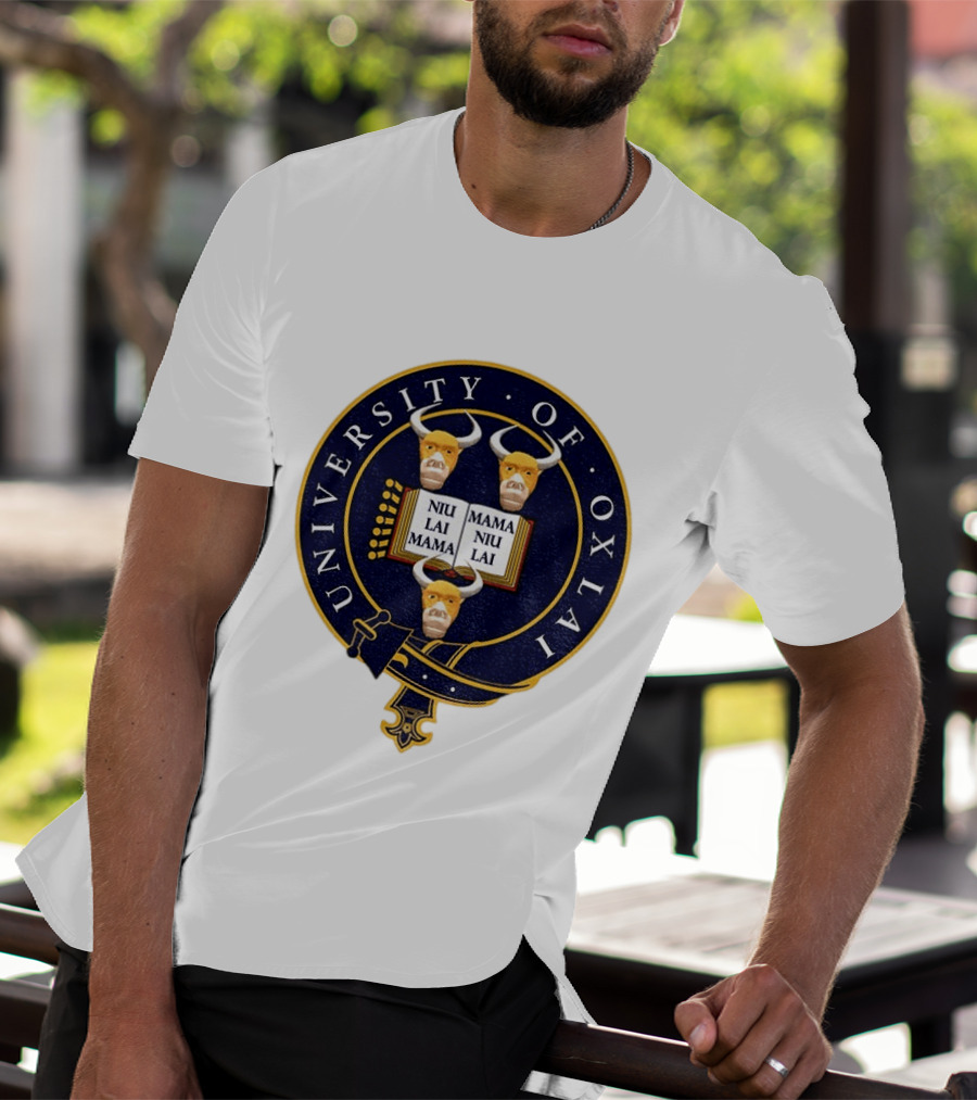 University Of Oxlai Niu Lai Mama Coat Of Arms T-Shirt