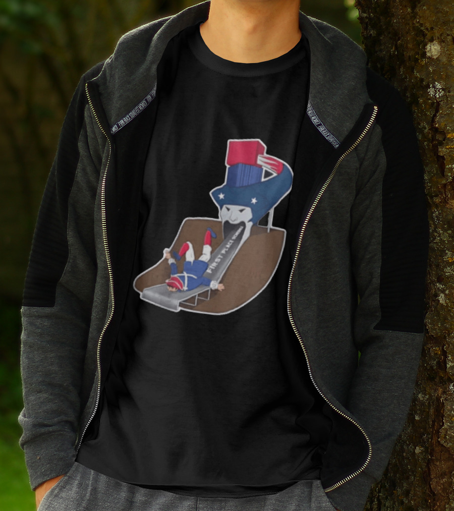 First Place Schedule Patriot Slide Humorous Football Fan Gear T-Shirt