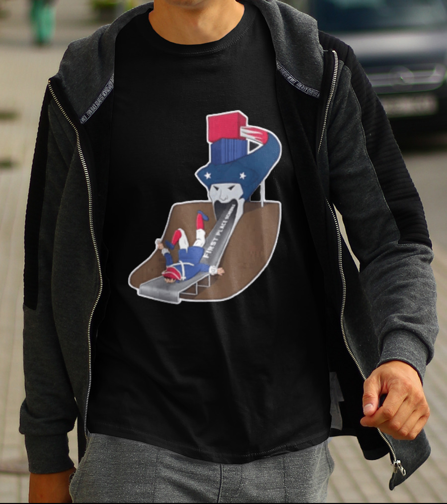 First Place Schedule Patriot Slide Humorous Football Fan Gear T-Shirt