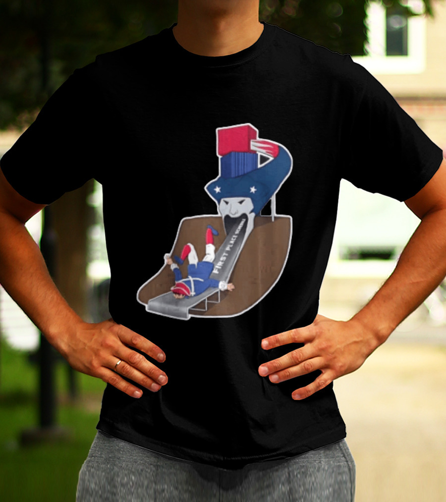 First Place Schedule Patriot Slide Humorous Football Fan Gear T-Shirt