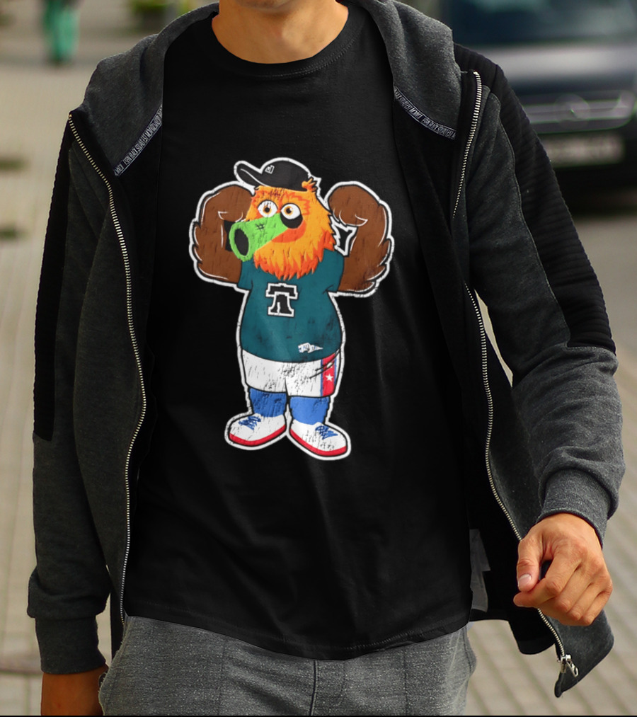 Philadelphia Flyers Gritty Liberty Bell Basketball T-Shirt
