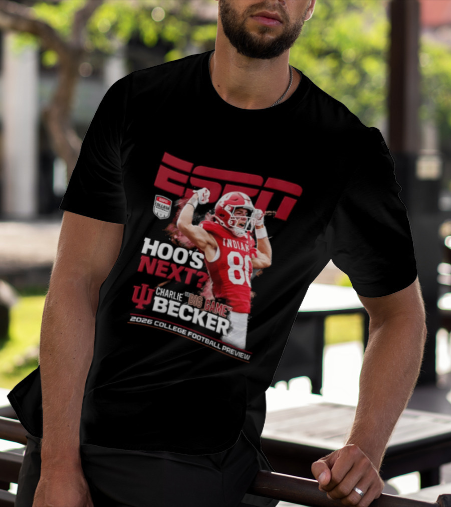 ESPN The Magazine Charlie Becker Indiana Hoosiers 2026 College Football Preview T-Shirt