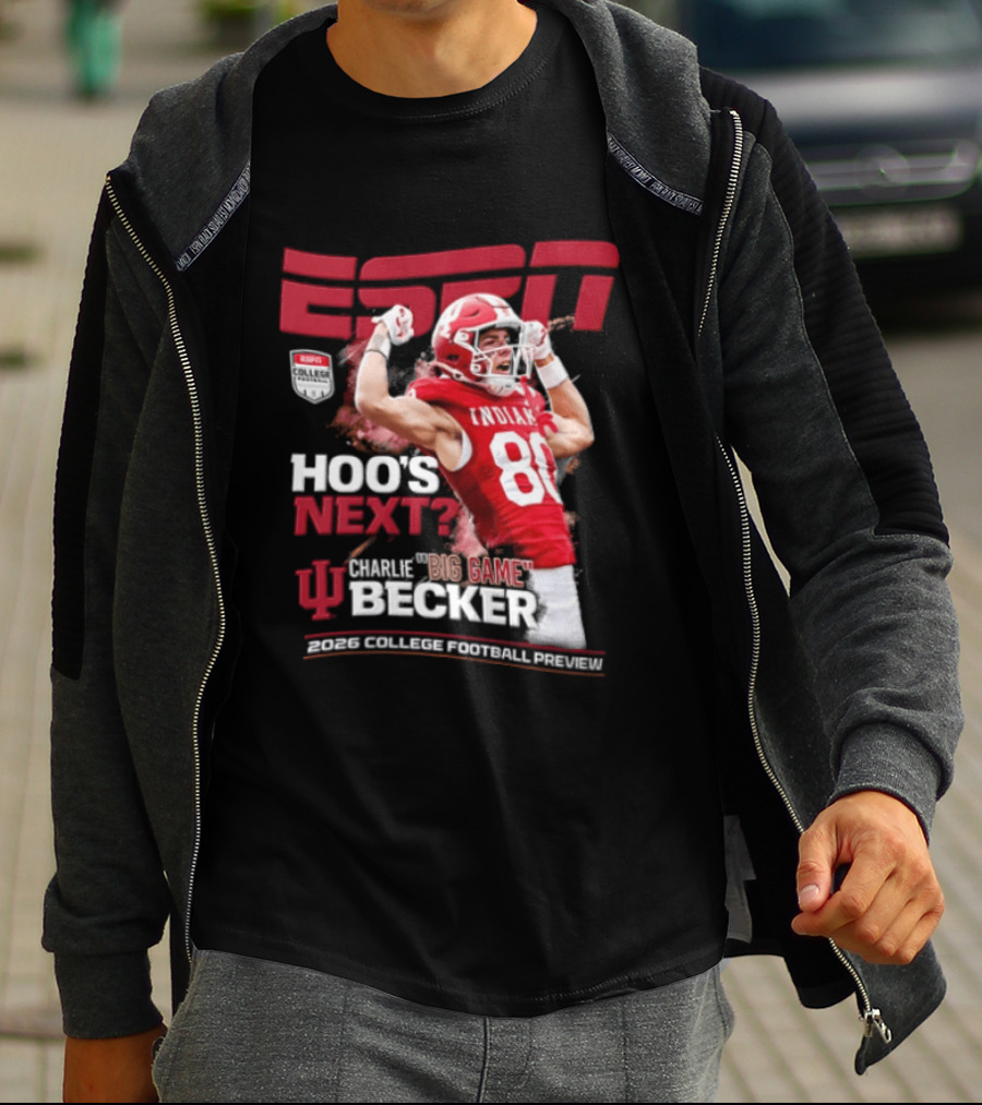 ESPN The Magazine Charlie Becker Indiana Hoosiers 2026 College Football Preview T-Shirt