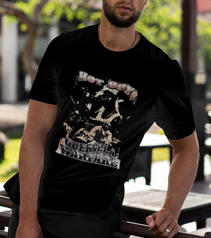 Hot Boys Guerilla Warfare Hip Hop Group Music Nostalgia 90s Album Cover T-Shirt