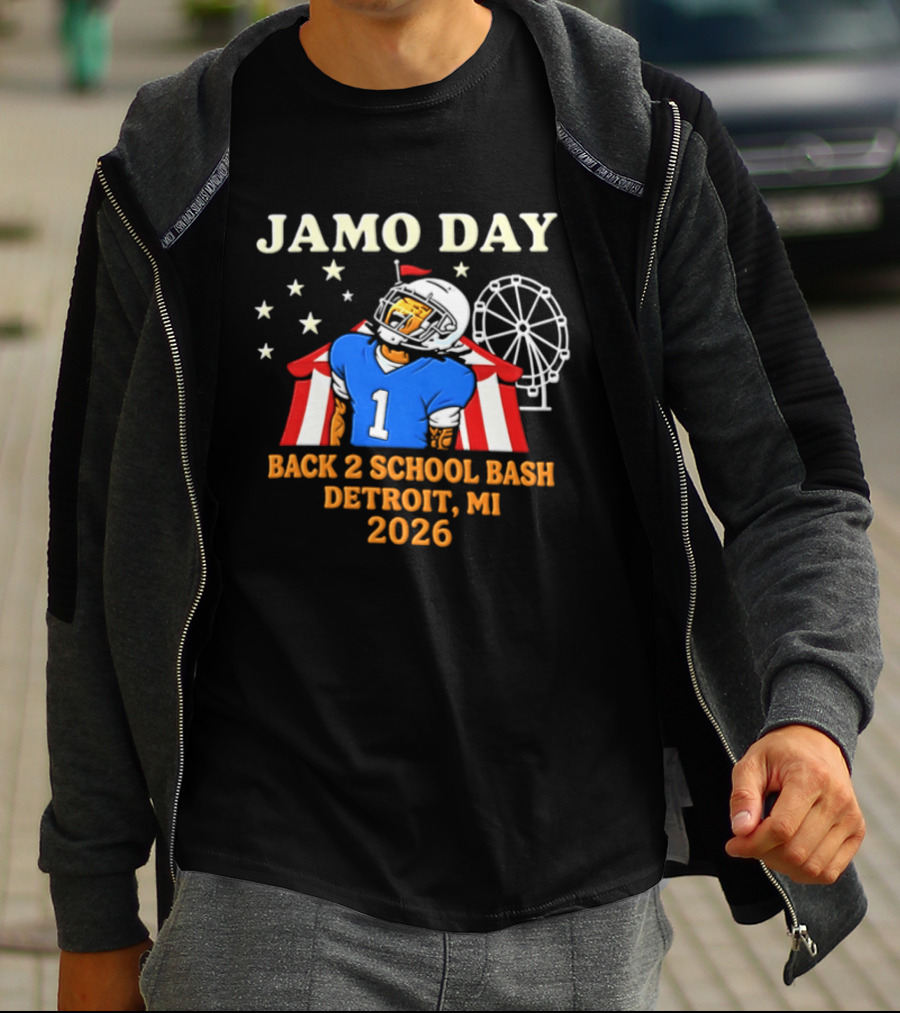 Jamo Day Back 2 School Bash Detroit MI 2026 Football Carnival Event T-Shirt