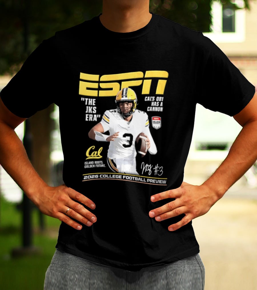 ESPN The Magazine Jaron Keawe Sagapolutele 2026 Cal Bears College Football Preview T-Shirt