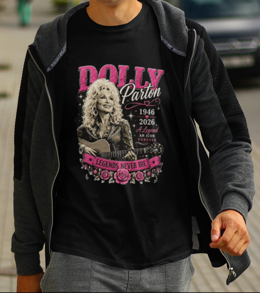Dolly Parton 1946 2026 Legends Never Die An Icon Forever T-Shirt