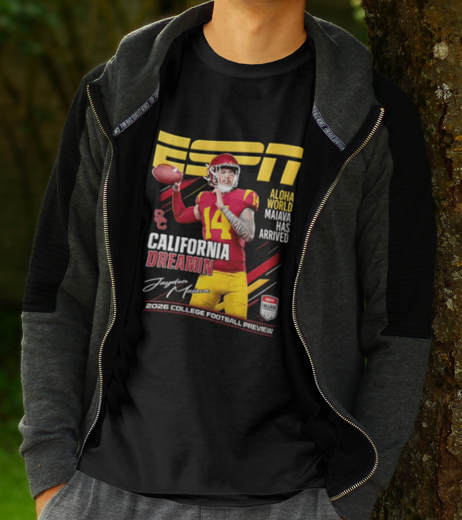 ESPN California Dreamin Jayden Maiava 2026 College Football Preview T-Shirt