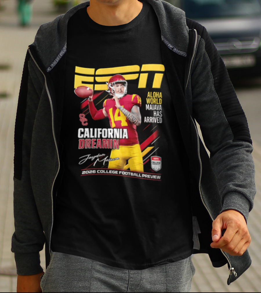 ESPN California Dreamin Jayden Maiava 2026 College Football Preview T-Shirt