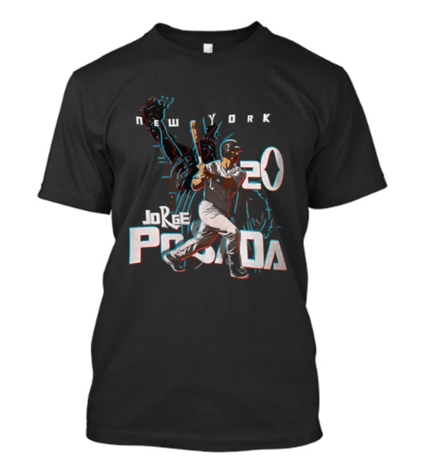 Jorge Posada New York Baseball 3D 20 Yankees T-Shirt