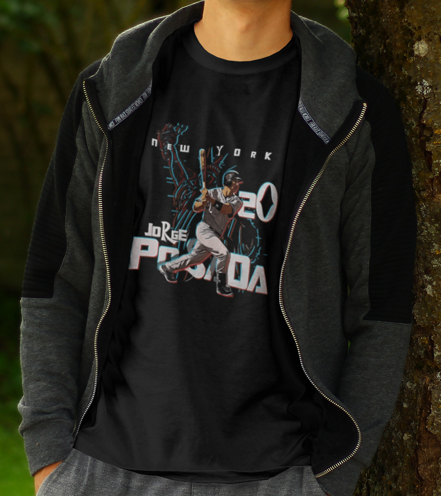 Jorge Posada New York Baseball 3D 20 Yankees T-Shirt