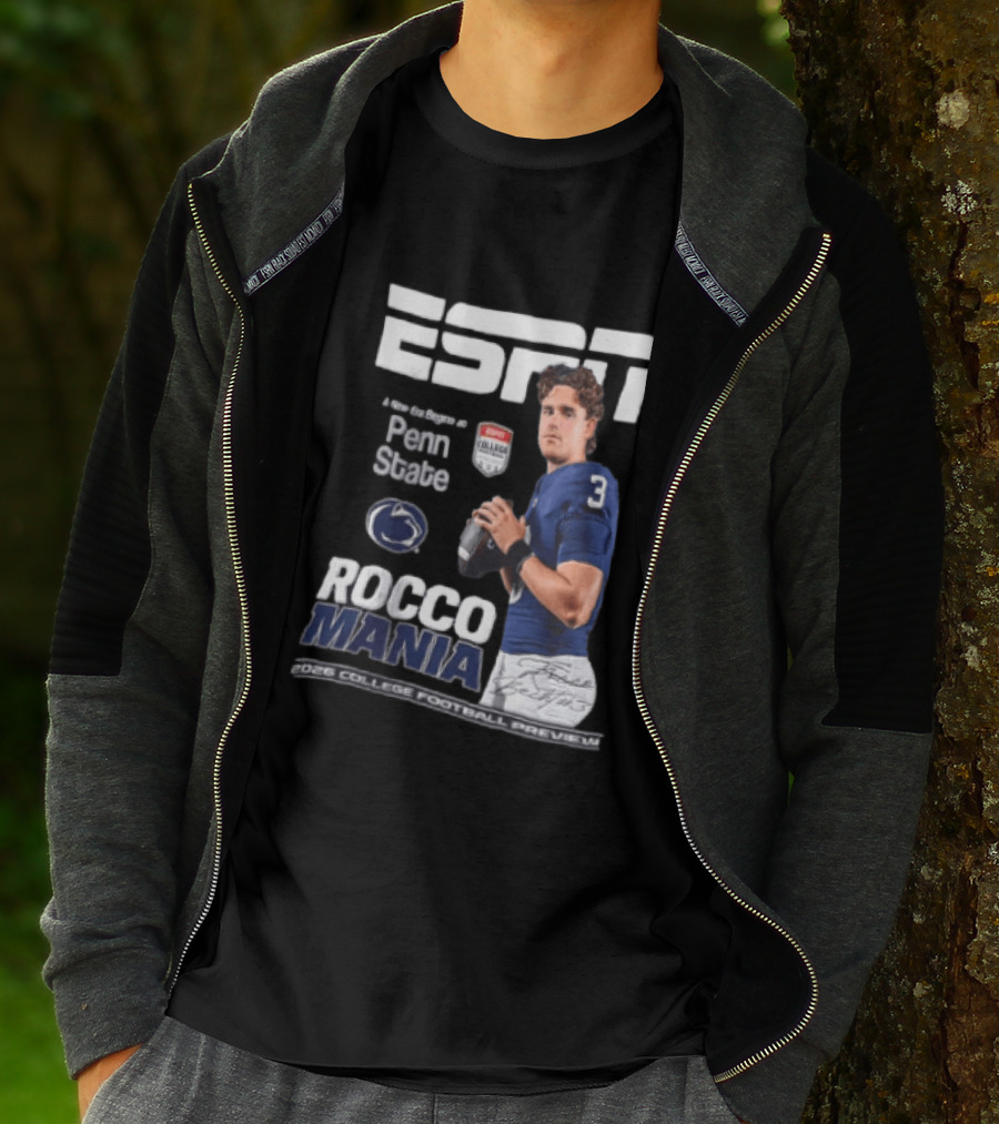 ESPN Exclusive Rocco Mania Penn State College Football Preview 2026 T-Shirt