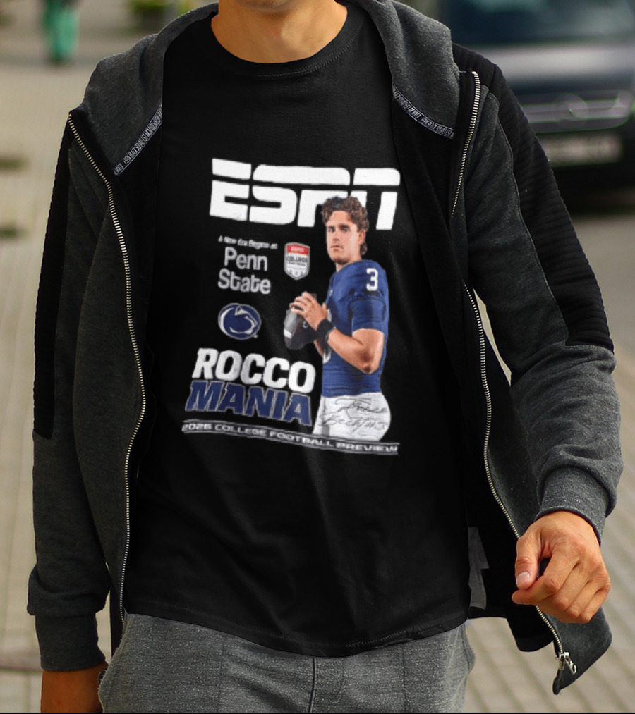 ESPN Exclusive Rocco Mania Penn State College Football Preview 2026 T-Shirt