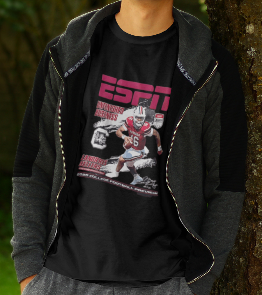 ESPN Unfinished Business LaNorris Sellers South Carolina 2026 College Football Review T-Shirt
