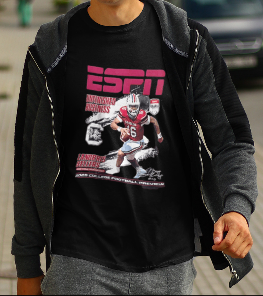 ESPN Unfinished Business LaNorris Sellers South Carolina 2026 College Football Review T-Shirt