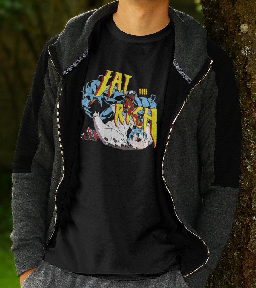 Venom Spider Man Eat The Rich Wilson Fisk Punch Nazi Police Marvel T-Shirt