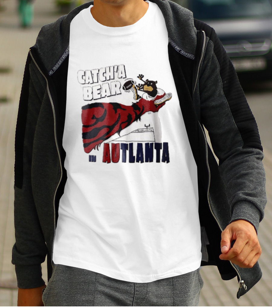 Catch A Bear Auburn Tigers Autlanta Football Cartoon T-Shirt