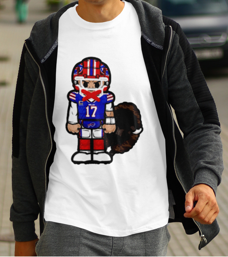 Josh Allen Buffalo Bills 17 Chibi Football 2026 T-Shirt