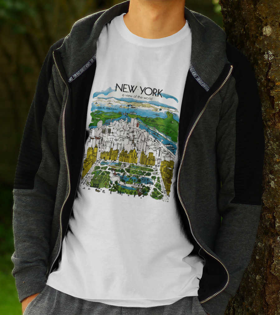 New York A View Of The World Carla Safernac T-Shirt