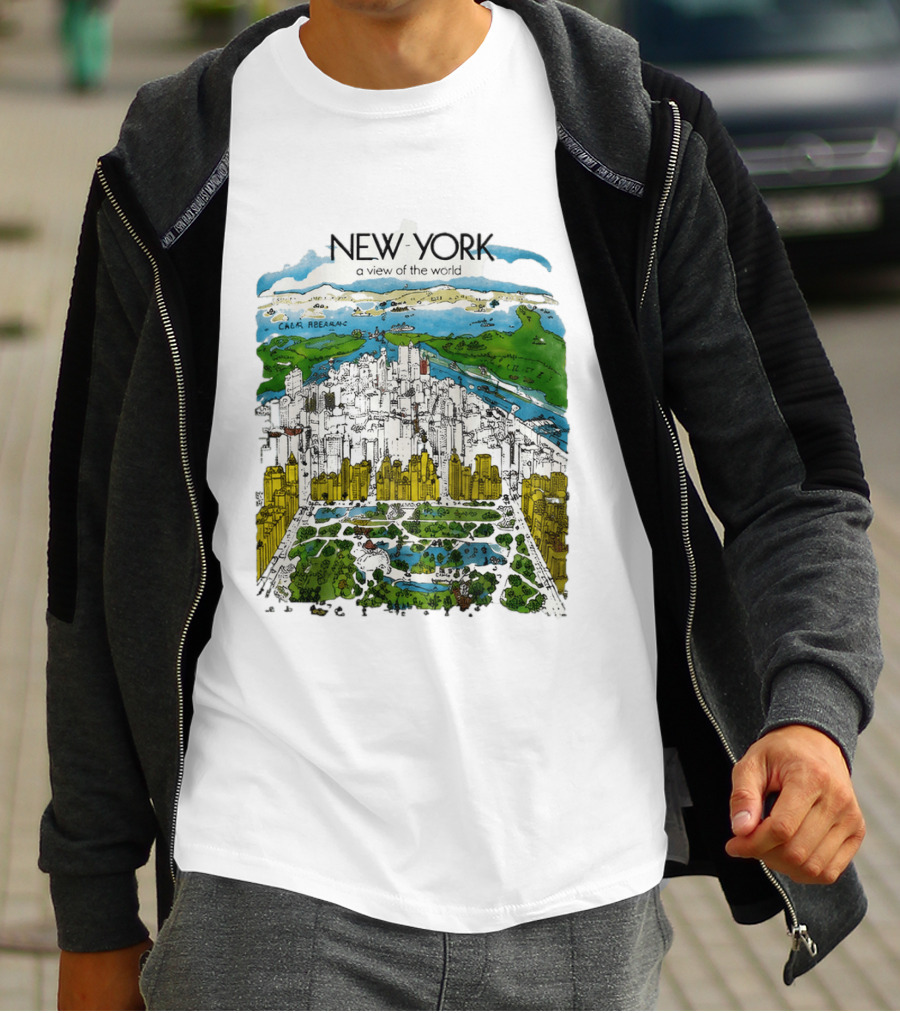 New York A View Of The World Carla Safernac T-Shirt