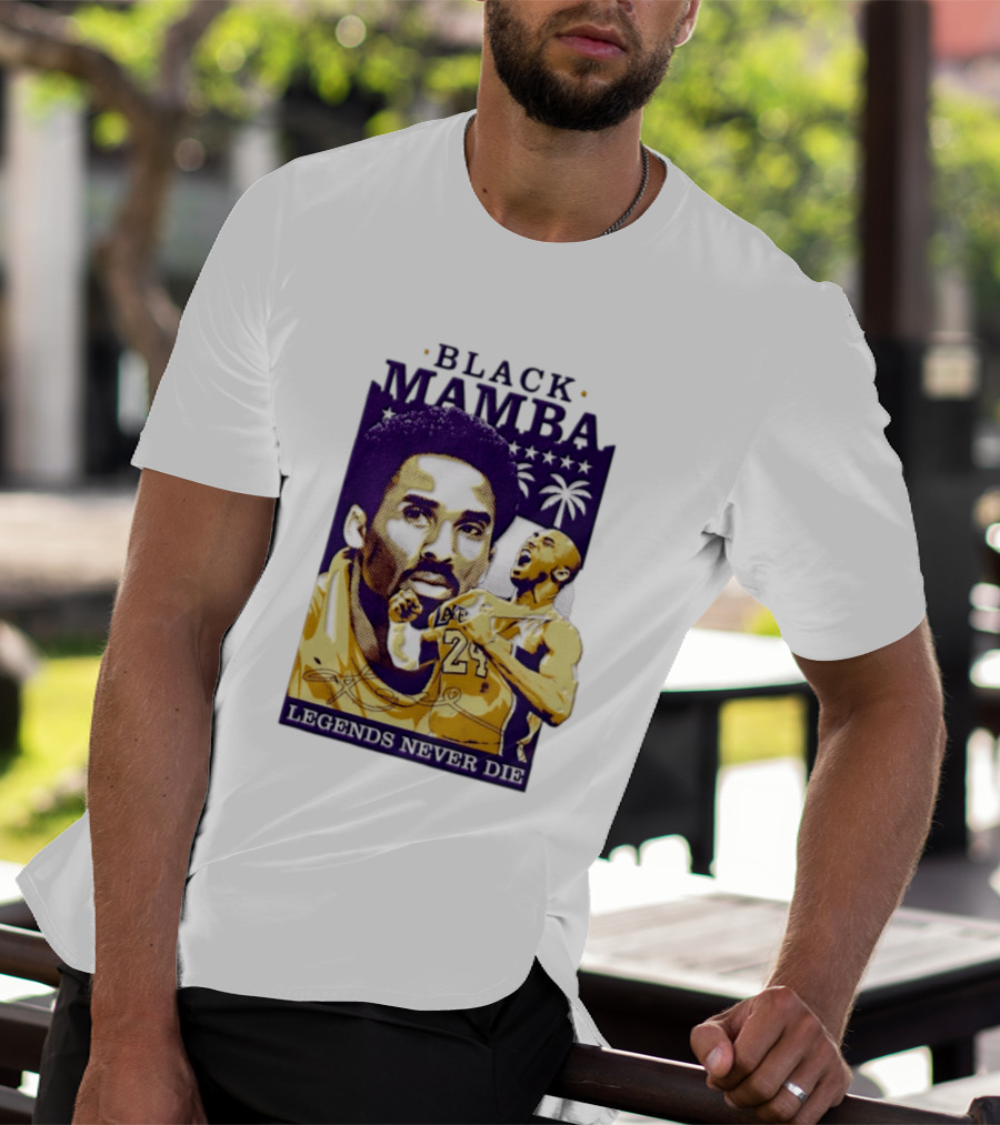 Kobe Bryant Black Mamba Legends Never Die Los Angeles Lakers 24 NBA Basketball T-Shirt