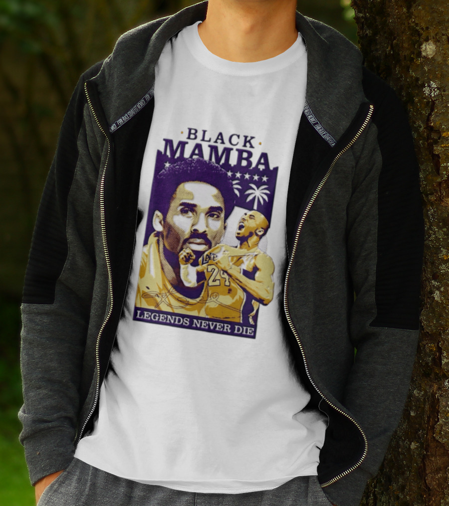 Kobe Bryant Black Mamba Legends Never Die Los Angeles Lakers 24 NBA Basketball T-Shirt