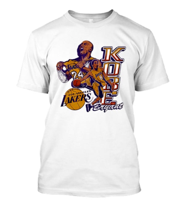 Kobe Bryant Los Angeles Lakers Basketball Scream Dynamic 24 And 8 Lakers T-Shirt