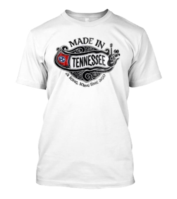 Made In Tennessee A Long Long Time Ago State Flag Guitar T-Shirt