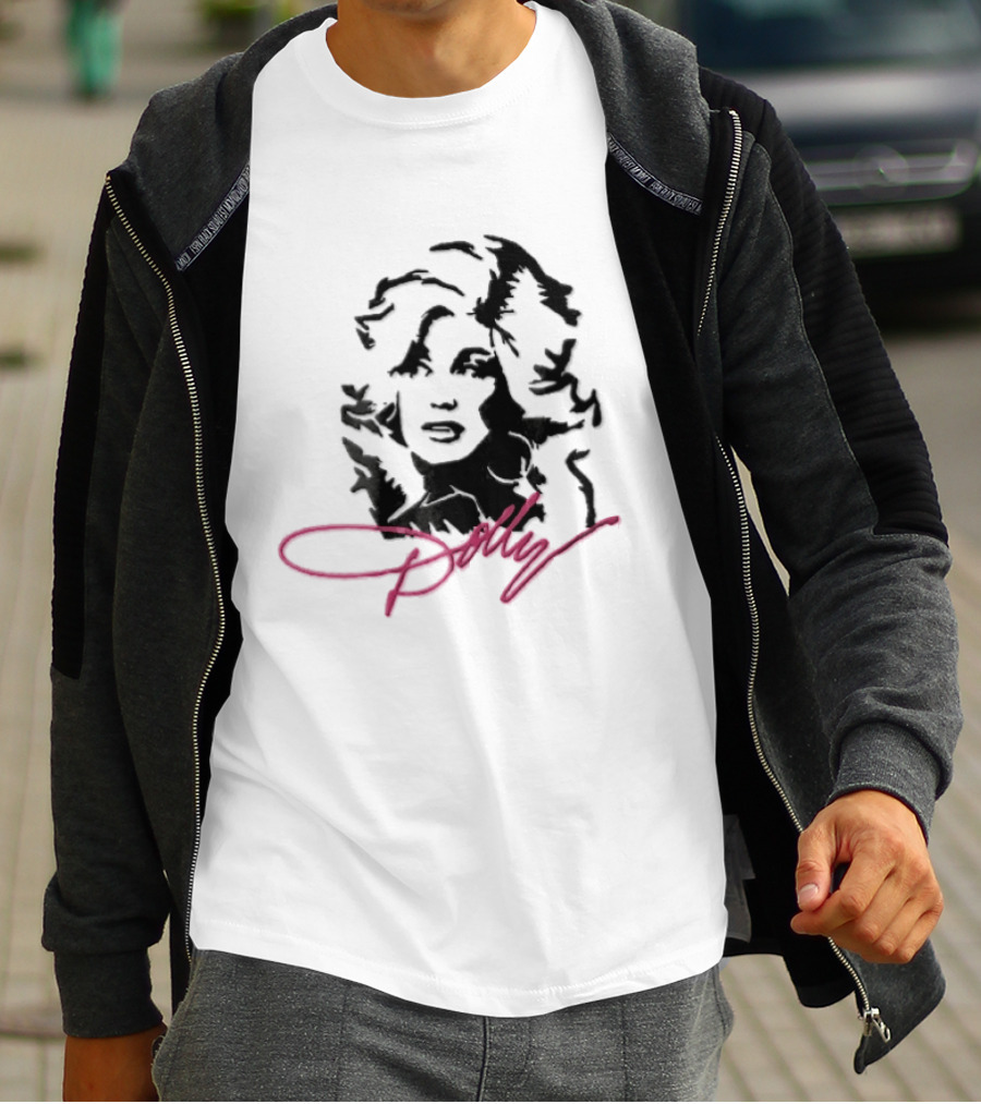 Dolly Parton Iconic Pink Signature T-Shirt