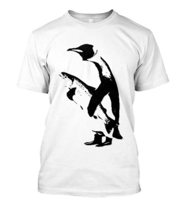 Penguin Holding A Fish T-Shirt