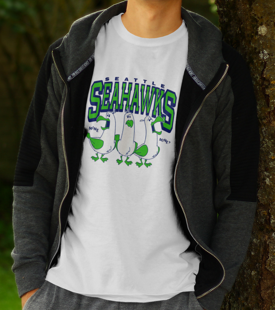 Seattle Seahawks Seagulls Mine Mine Mine T-Shirt